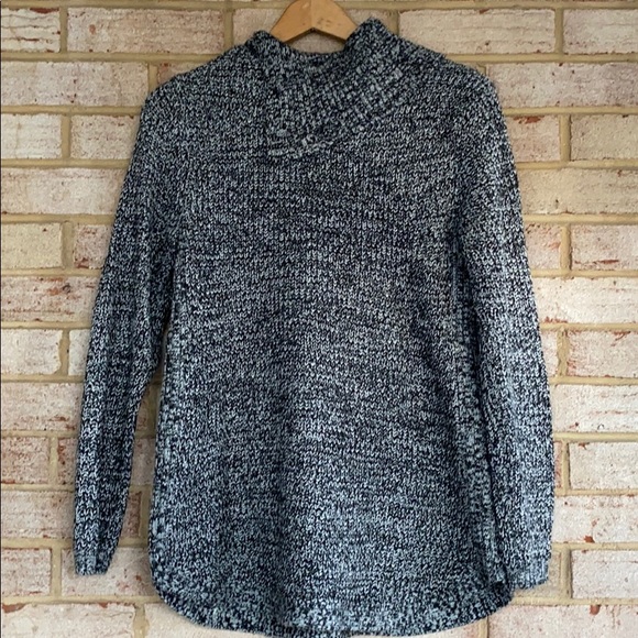 Envelope Neck Kangaroo Pocket Knit Sweater - Picture 7 of 9